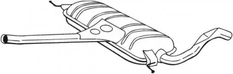 Глушник вихлопної системи BOSAL 282543