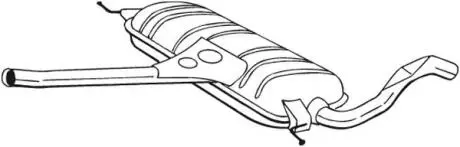 Центр. глушник,випускна сист. BOSAL 282563