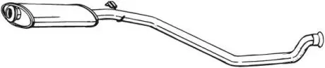 Глушник системи випуску (середній) BOSAL 282797