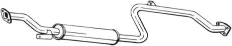 Глушитель системы выпуска (средний) BOSAL 283153