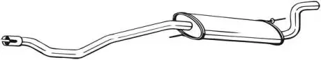 Глушитель выхлопных газов (конечный) BOSAL 283595