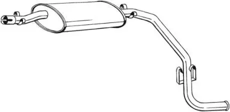 Глушник вихлопних газів (кінцевий) BOSAL 283685