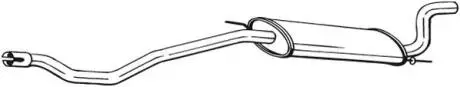 Глушник вихлопних газів (кінцевий) BOSAL 283921