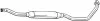 Глушник середня частина FIAT SEDICI (06-14), SUZUKI SX4 (06-15) BOSAL 283-991 (фото 1)