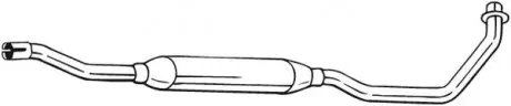 Глушник середня частина FIAT SEDICI (06-14), SUZUKI SX4 (06-15) BOSAL 283-991 (фото 1)