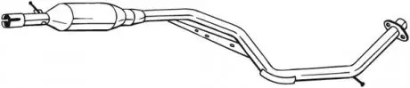 Центр. глушитель, выпускная сист. BOSAL 284393
