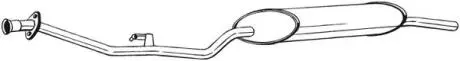 Глушитель выхлопных газов (конечный) BOSAL 285099
