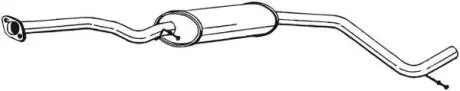 Глушник системи випуску (середній) BOSAL 285865