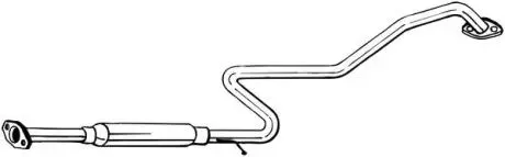 Глушитель системы выпуска (средний) BOSAL 286125