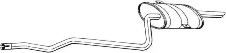 Глушник вихлопних газів (кінцевий) BOSAL 288333