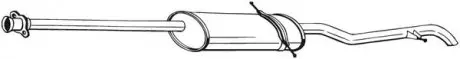 Глушитель, алюм. cталь, задн. часть MERCEDES A140L 1.4, 1.6, 1.9 (02/01-10/04) LWB (289-031) BOSAL 289031