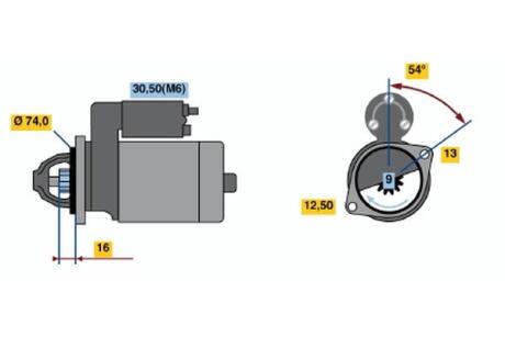 Стартер реставрація BOSCH 0001106018