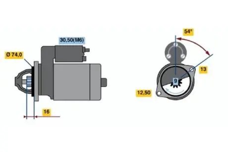 Стартер реставрація BOSCH 0001106018