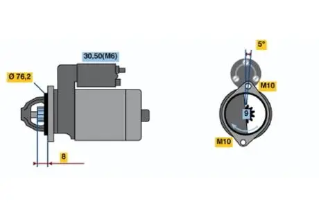 Стартер Реставрация BOSCH 0001108156