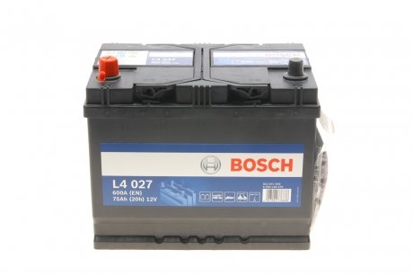 Акумуляторна батарея 75Ah/680A (260x173x225/+L/B00) Водний транспорт/Кемпінг/Гольф-кар BOSCH 0 092 L40 270
