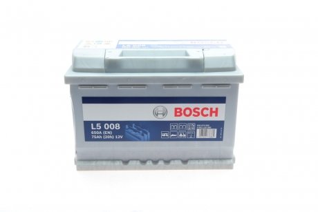 Акумуляторна батарея 75А BOSCH 0 092 L50 080 (фото 1)