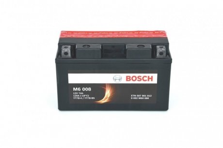 Акумуляторна батарея 7Ah/120A (150х66х94/+L/B0) (AGM) (мото) (сугозаряджень)) BOSCH 0 092 M60 080