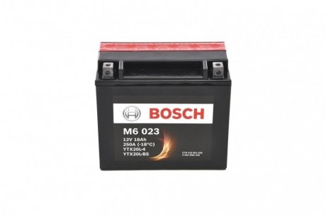 Акумуляторна батарея 18Ah/250A (177x88x156/+R/B00) (AGM) (мото) (сухозаряджень)) BOSCH 0 092 M60 230 (фото 1)