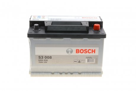 Акумуляторна батарея 70Ah/640A (278x175x190/+R/B13) BOSCH 0 092 S30 080