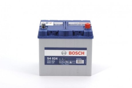 Акумуляторна батарея 60Ah/540A (232x173x225/+R) S4 Азія BOSCH 0 092 S40 240 (фото 1)