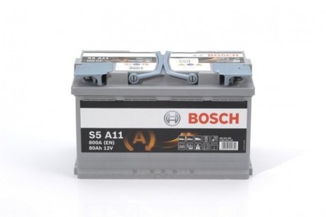 Акумуляторна батарея 80Ah/800A (315x175x190/+R/B13) (Start-Stop AGM) BOSCH 0 092 S5A 110