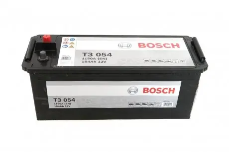 Акумулятор 12В/154Аг/1150А/39,84кг BOSCH 0 092 T30 540
