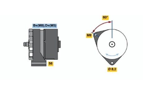 Генератор BOSCH 0120488144