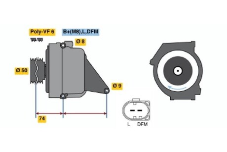 Генератор BOSCH 01220AA2A0