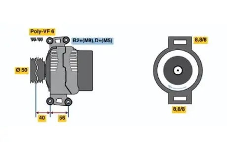 Генератор реставрація BOSCH 0124325046