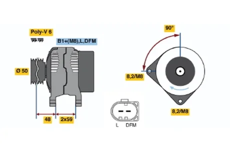 Генератор реставрація BOSCH 0124325056