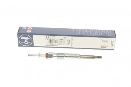 Свеча накаливания BMW 2.0/2.5/3.0D 01- BOSCH 0 250 402 002