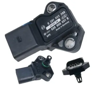 Датчик давления воздуха во впускном коллекторе vw/seat/skoda/audi BOSCH 038906051B