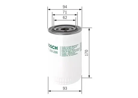 Фильтр масла BOSCH 0451203226