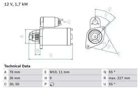Автозапчасть BOSCH 0986023940