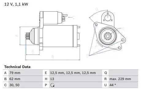 Автозапчасть BOSCH 0986029110