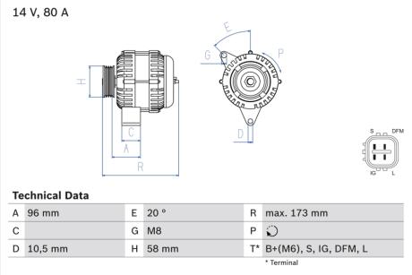 Автозапчасть BOSCH 0986082040 (фото 1)