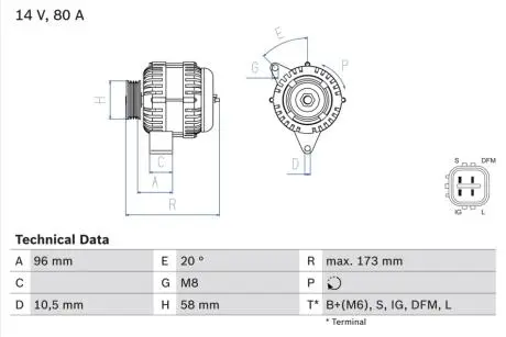 Автозапчасть BOSCH 0986082040
