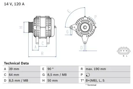 Автозапчасть BOSCH 0986082440