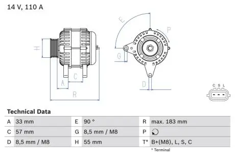 Автозапчасть BOSCH 0986082730