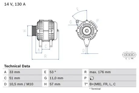 Автозапчасть BOSCH 0986082820