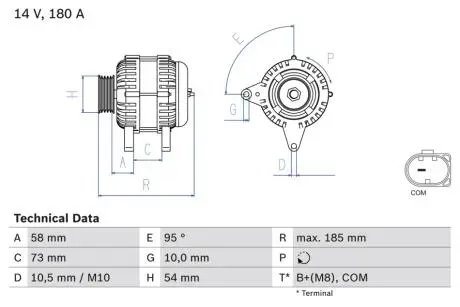 Автозапчасть BOSCH 0986082850