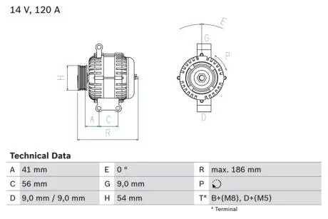 Автозапчасть BOSCH 0986083250