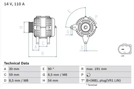 Автозапчасть BOSCH 0986083270