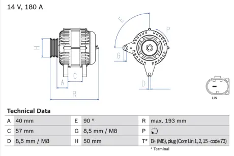 Автозапчасть BOSCH 0986083850