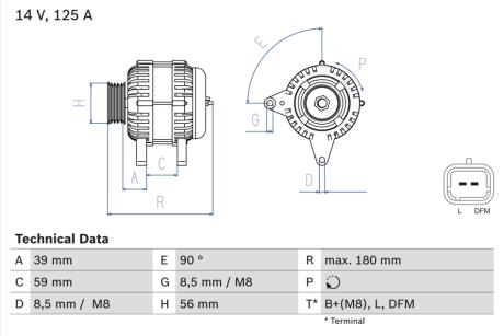 Автозапчасть BOSCH 0986084060
