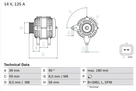 Автозапчасть BOSCH 0986084060