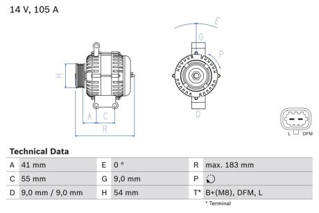 Автозапчасть BOSCH 0986084190
