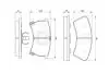 Тормозные колодки, дисковый тормоз.) BOSCH 0986424006 (фото 1)