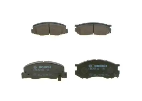 Гальмівні колодки, дискове гальмо (набір) BOSCH 0986424183