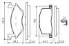 Тормозные колодки, дисковый тормоз.) BOSCH 0986424264 (фото 5)
